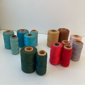 Colorful Thread Spools for Fiber Arts Vintage Sew Craft Quilt Projects Overlock